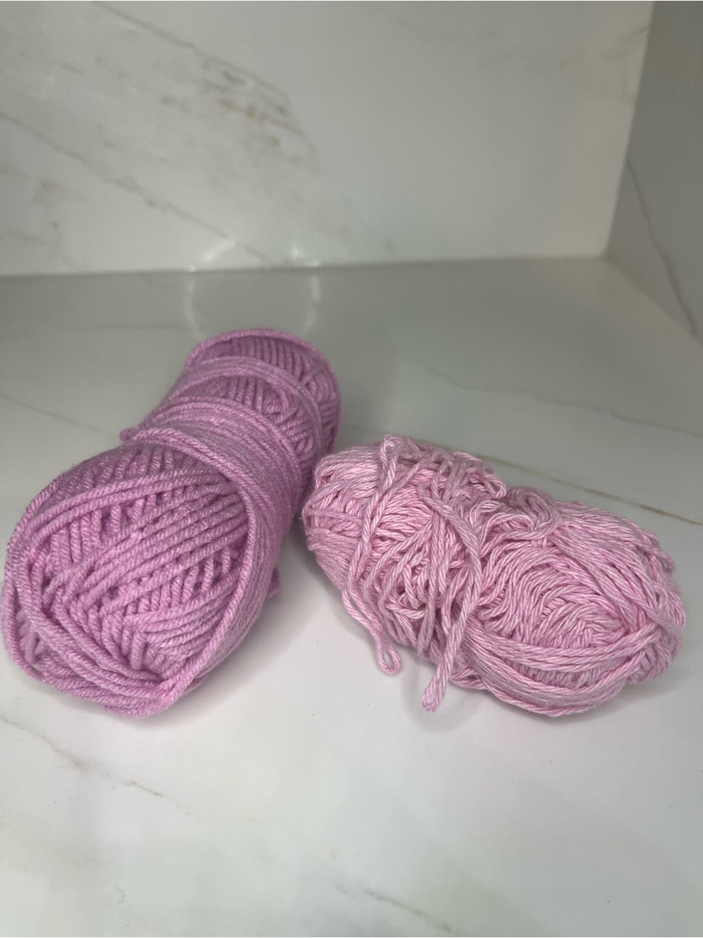 Soft Pink Yarn Skeins for Crafting and Home Accents